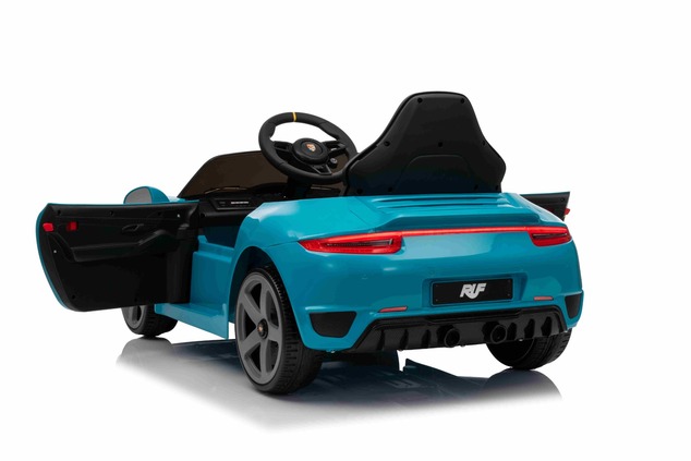 Electric Ride-on car RUF GT 12V, blue, Opening doors, 2.4 GHz remote control, LED lights front and r