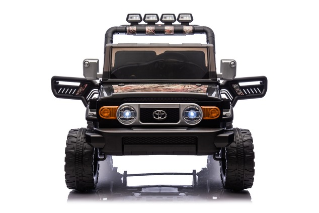 Electric Ride-on car Toyota FJ Cruiser XXL with 4x4 drive, licensed (Two-seater), sand-black, Portab