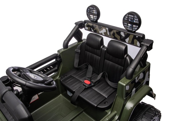 Toyota FJ Cruiser elektrické autíčko pre deti s pohonom zadných kolies, Červená, 12V akumulátor, vysoký podvozok, široké sedadlo