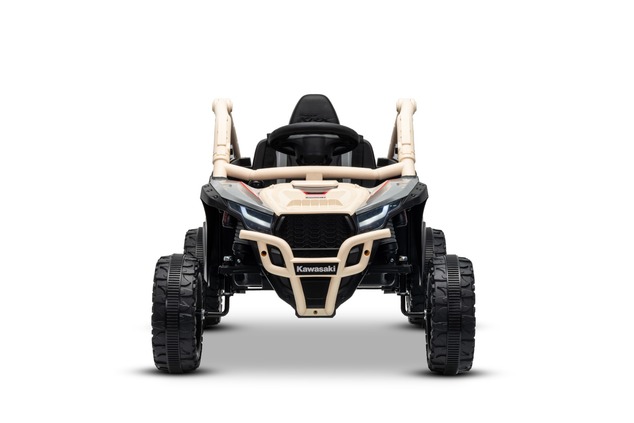 Electric Ride-on car Kawasaki TERYX KRX 1000 12V, khaki, single seat, rear axle suspension, 2.4 Ghz 