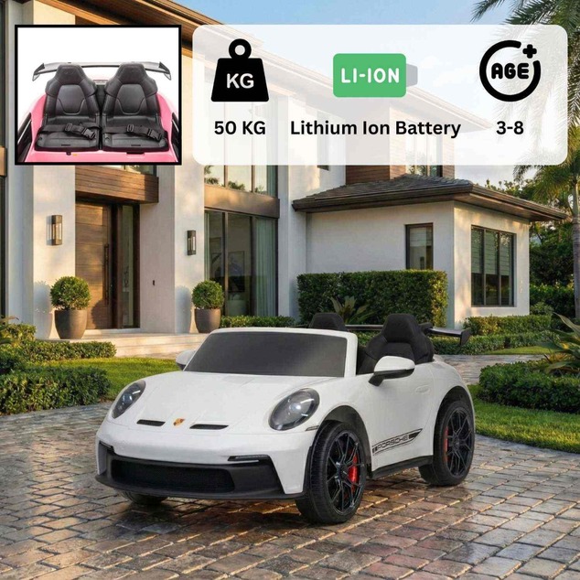 Kids Electric Ride-On Porsche 911 GT3 24V 4x4 | Licensed | Beneo Motors | 2 Seater | Lithium Battery