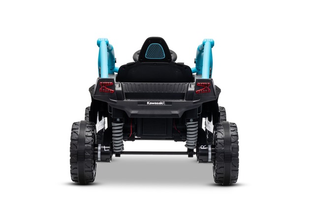 Electric Ride-on car Kawasaki TERYX KRX 1000 12V, blue, single seat, rear axle suspension, 2.4 Ghz r