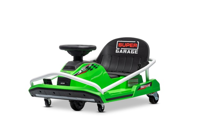Drift kart elettrico 24V | Beneo Motors | Verde | Motore brushless 300 W | Batteria al litio | Modal