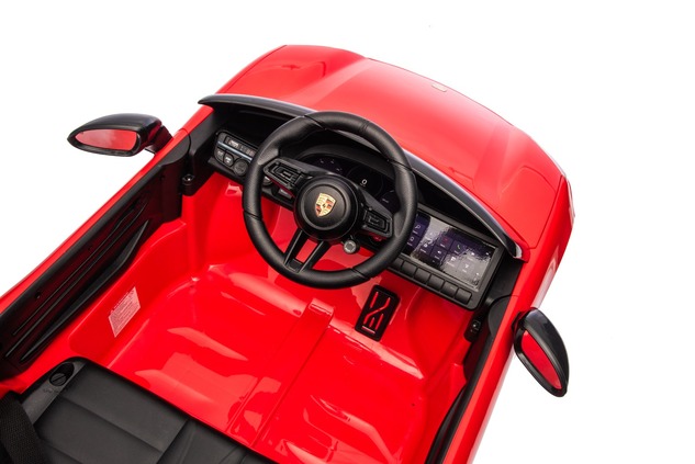 Electric Ride-on car Porsche Macan 12V Licensed with rear-wheel drive (Single seat), red, Lithium ba