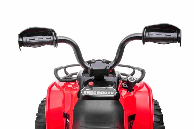 Electric QUAD SUPERPOWER 12V, red, Plastic wheels with rubber band, 2 x 45W Motor, plastic seat, sus