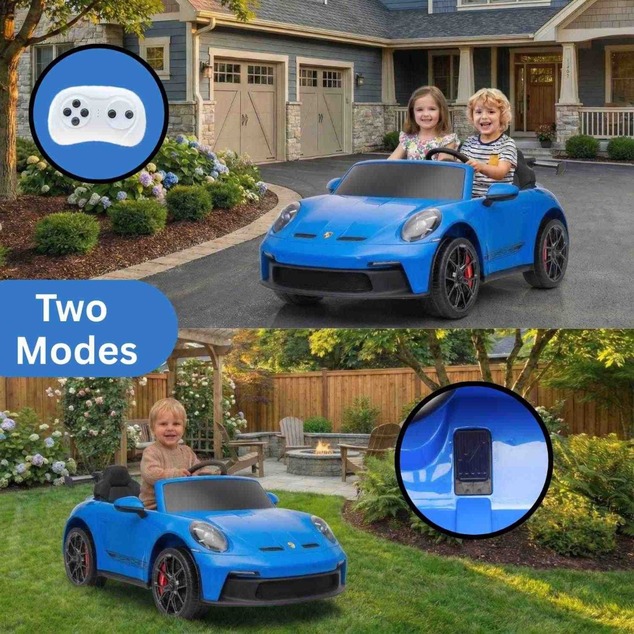 Kids Electric Ride-On Porsche 911 GT3 24V 4x4 | Licensed | Beneo Motors | 2 Seater | Lithium Battery