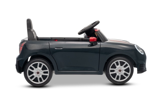 Electric Ride-on car Mini Cooper 12V, black, MP3 Player with USB and Bluetooth connection, 2.4 GHz r