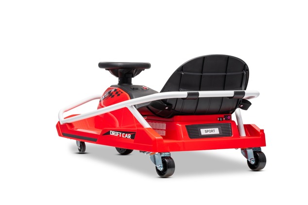 Drift kart elettrico Beneo Motors 24V, Rosso, Motore brushless 300 W, Batteria al litio, Modalità dr