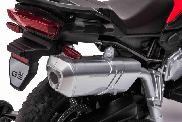 Electric Motorbike BMW F850 GS, Licensed, 12V battery, EVA soft wheels, 2 x 35W Engines, LED Lights,