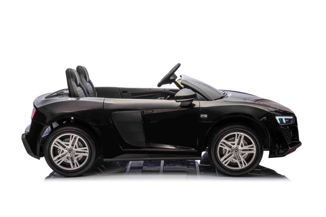 UTV elektrische kinderauto 24V | Audi R8 SPYDER | 2-zitter | zwart | MP3-speler met USB/AUX en Bluet