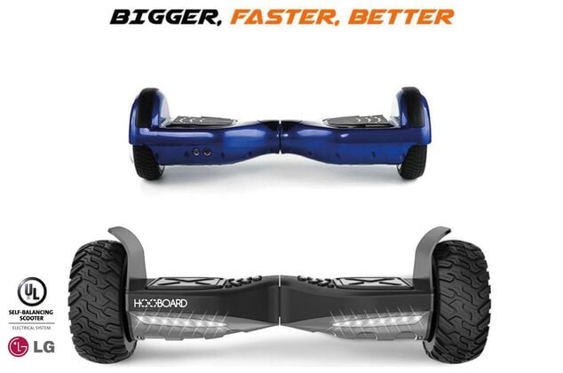 Hooboard - Premier hoverboard tout-terrain intelligent, gyropode, certifié UL, batterie LG