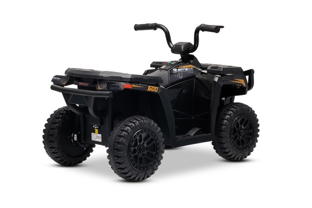 Licensed electric Ride-on quad Arctic Cat 12V with rear wheel drive, black, LED lights, Lithium batt