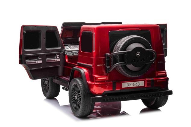 Electric Ride-on car Mercedes-Benz G63 AMG 4x4² Two-seater 24V, Red painted, MP4 Player with USB/AUX
