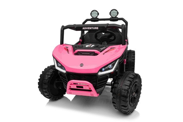 Auto elettrica per bambini T-REX Ride 4x4 24V | 2 posti | Rosa | Lettore MP3 con ingresso USB/AUX | 
