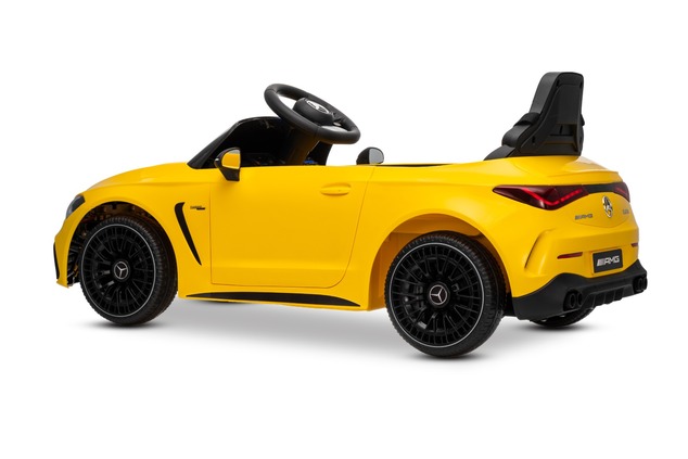 Electric Ride-on car Mercedes CLE 12V with rear-wheel drive, yellow, Single seater, Lithium battery,