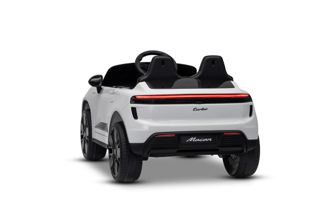 Electric Ride-on car Porsche Macan 12V Licensed with rear-wheel drive (Single seat), white, Lithium 