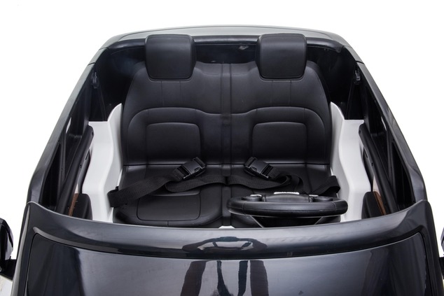 Electric Ride-On Range Rover, White, Double Leather Seat, LCD Display with USB Input, 4x4 Drive, 2x