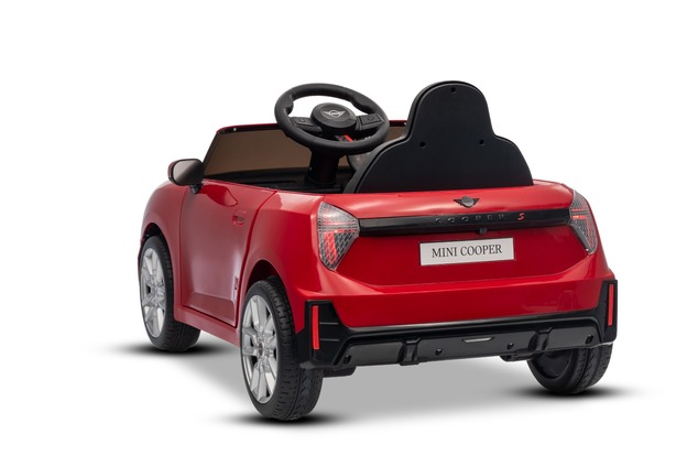 Electric Ride-on car Mini Cooper 12V, red, MP3 Player with USB and Bluetooth connection, 2.4 GHz rem