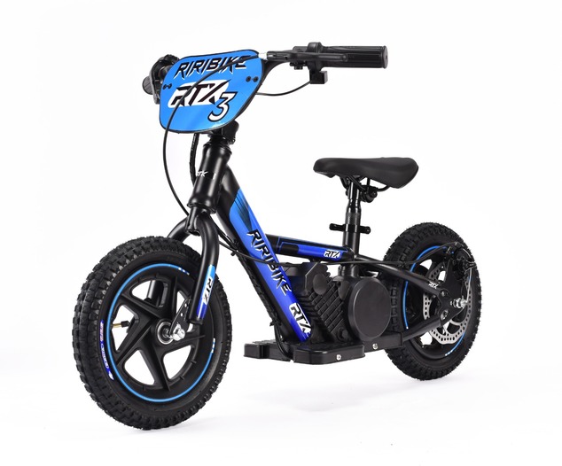 Children's electric balancer RIRIBIKE RTX3 24V (12"), blue, Lithium battery, 100W motor, Disc brake,