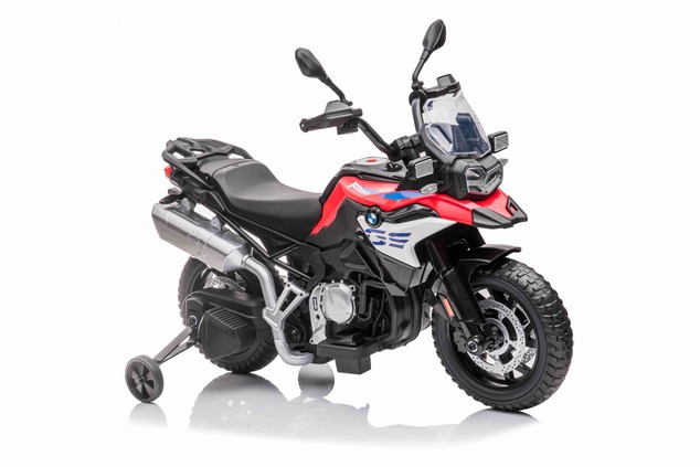 Electric Motorbike BMW F850 GS, Licensed, 12V battery, EVA soft wheels, 2 x 35W Engines, LED Lights,