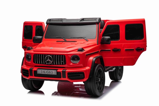 Electric Ride-on car Mercedes-Benz G63 AMG 4x4² Two-seater 12V, red, MP3 Player with USB/AUX input,