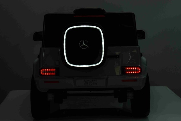 Electric Ride-on car Mercedes-Benz EQG 12V, grey, LED underlighted body parts, Functional front and 
