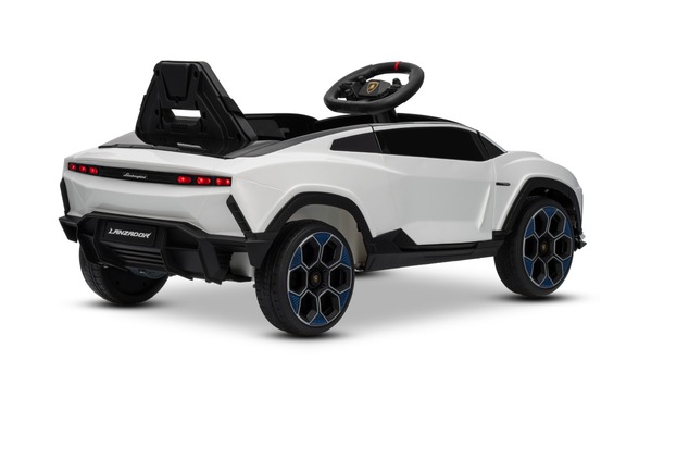 Electric Ride-on Car Lamborghini Lanzador 12V with rear-wheel drive, licensed (Single seater), white