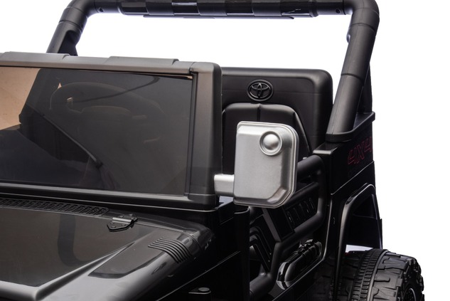 Electric Ride-on car Toyota FJ Cruiser XXL with 4x4 drive, licensed (Two-seater), black, Portable li