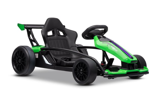 Drift kart elettrico per bambini 24 V | Beneo Motors Drift Car | Verde | 2 × 200 W | Batteria al litio