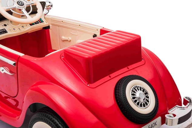 Electric Ride-On Toy Car Mercedes-Benz 540K, Red, Local parental control by Steering wheel, 2.4Ghz R