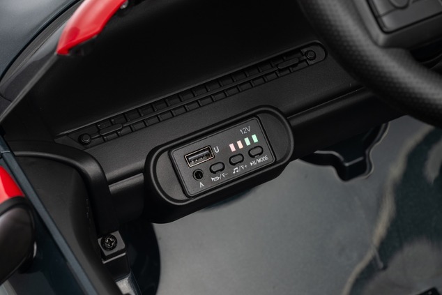 Electric Ride-on car Mini Cooper 12V, red, MP3 Player with USB and Bluetooth connection, 2.4 GHz rem