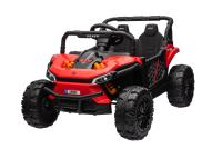 Electric ride-on car UTV Small 12V, red, Rear wheel drive, 12V battery, Plastic wheels, Wide double 