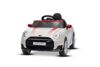 Electric Ride-on car Mini Cooper 12V, white, MP3 Player with USB and Bluetooth connection, 2.4 GHz r