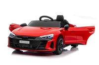 Electric Ride-on car Audi RS E-tron GT 12V, red, wide single seat, 2.4 GHz remote control, USB / AUX
