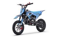 Kids Petrol Dirt Bike 50cc | Beneo Motors CROSS XM Blue | Ages 4–8 | Speed Limiter