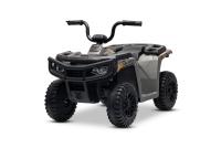 Licensed electric Ride-on quad Arctic Cat 12V with rear wheel drive, grey, LED lights, Lithium batte