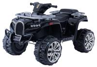 Electric Ride-On Quad ALLROAD 12V, Black, Huge Soft EVA Wheels, 2 x 12V, Engine, LED Lights,MP3 PLay