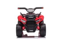 Electric QUAD MINI 6V, Red, MP3 player with USB / AUX input, 1 X 25W Engine, 6V / 4Ah battery, funct