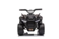 Electric QUAD MINI 6V, Black, MP3 player with USB / AUX input, 1 X 25W Engine, 6V / 4Ah battery, fun