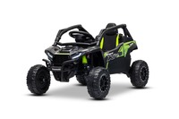 Electric Ride-on car Kawasaki TERYX KRX 1000 12V, black, single seat, rear axle suspension, 2.4 Ghz 