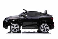 Electric ride-on car Audi E-tron Sportback 4x4 black, Leatherette seat, 2.4 GHz remote control, Eva