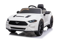 Drift electric ride-on car Ford Mustang 24V, white, Smooth Drift wheels, 2 x 775W Engines, Drift mod