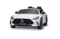 Electric Ride-on car Mercedes GT63 AMG 24V with 4x4 drive, white, Two-seater, Adjustable driver's se