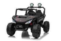 Electric Ride-on car T-REX Ride 4x4 Two-seater 24V, black, MP3 Player with USB/AUX input, 4x4 drive,