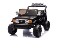 Electric Ride-on car Toyota FJ Cruiser XXL with 4x4 drive, licensed (Two-seater), black, Portable li