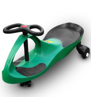 RIRICAR Green - swing car for kids with silent PU wheels