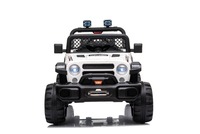 All Ride electric car with rear-wheel drive, white, 12V battery, High chassis, wide seat, Suspension
