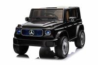 Electric Ride-on car Mercedes-Benz EQG 12V, black, LED underlighted body parts, Functional front and