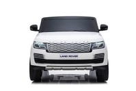 Electric Ride-On Range Rover, White, Double Leather Seat, LCD Display with USB Input, 4x4 Drive, 2x