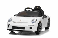 Electric Ride-on car RUF GT 12V, white, Opening doors, 2.4 GHz remote control, LED lights front and 